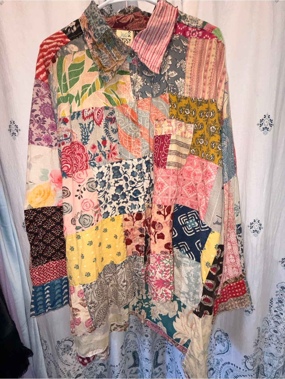 NWOT Jaded Gypsy Patchwork “To The Point” Oversized Duster Shacket Free Size✌🏽🫶🏽